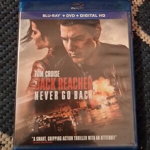 JACK REACHER Never Go Back on BLU-RAY + DVD Tom Cruise